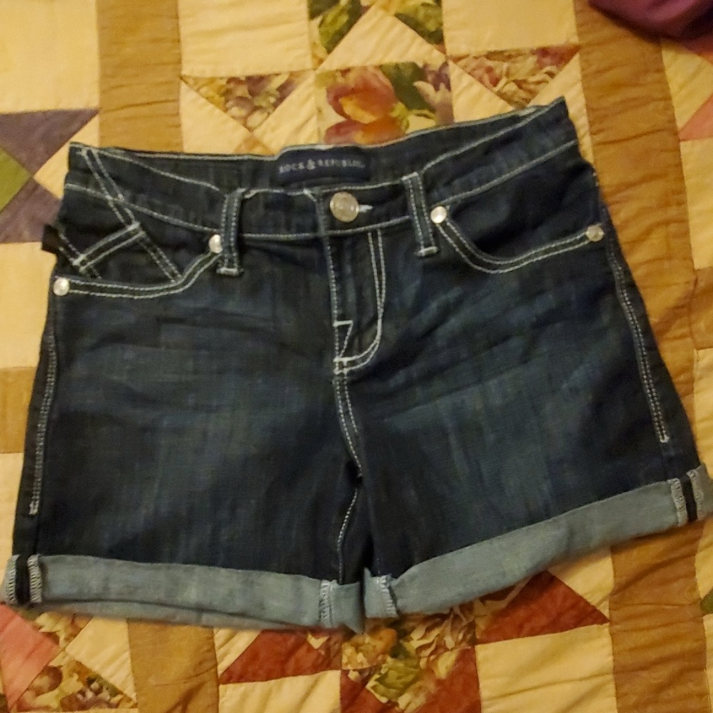 Denim shorts